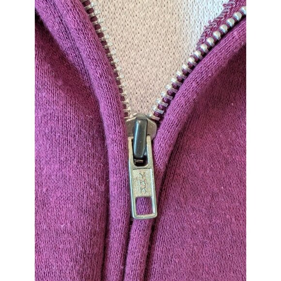 Challanger 70s Thermal Lined Purple Full Zip Hoodie Sweat Men's Medium USA Made - Picture 6 of 8